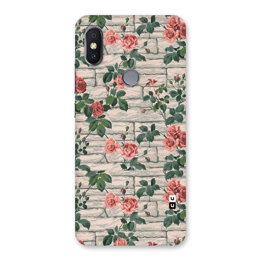 Floral Wall Design Back Case for Redmi Y2