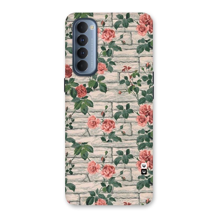 Floral Wall Design Back Case for Reno4 Pro