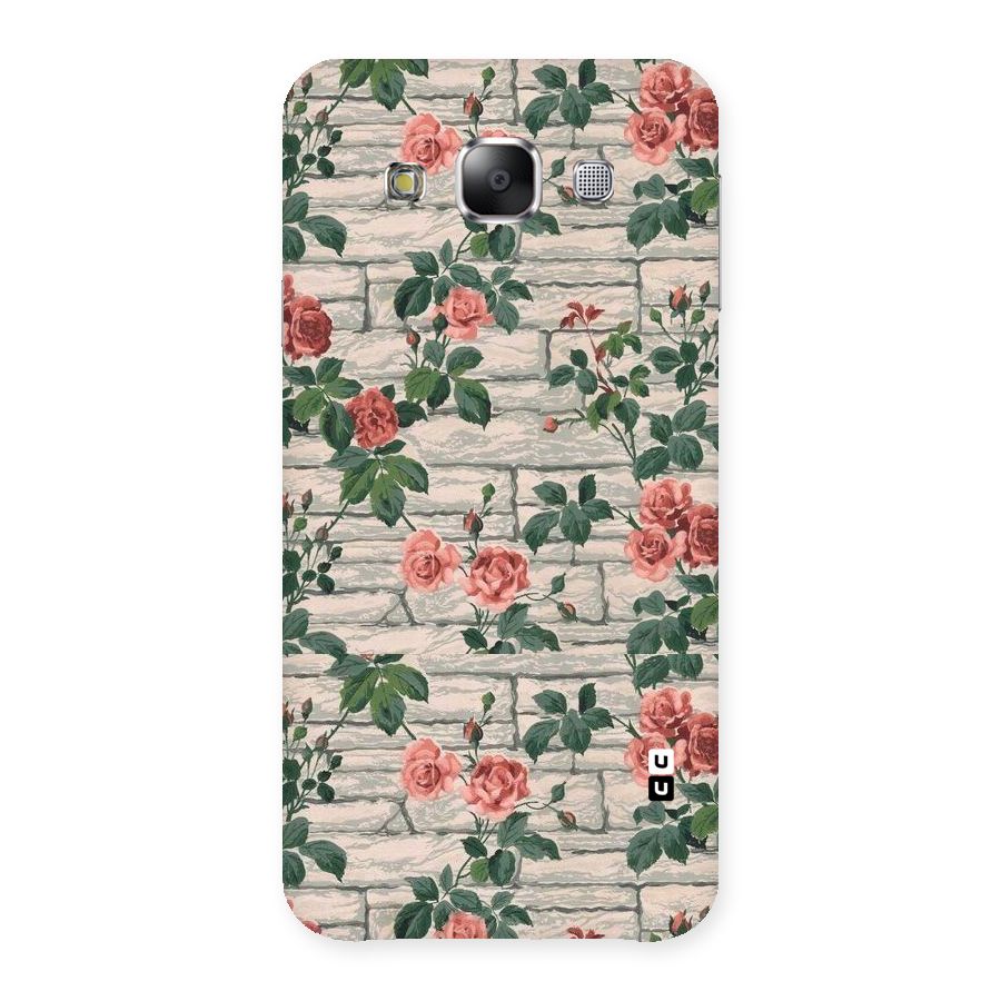 Floral Wall Design Back Case for Samsung Galaxy E5