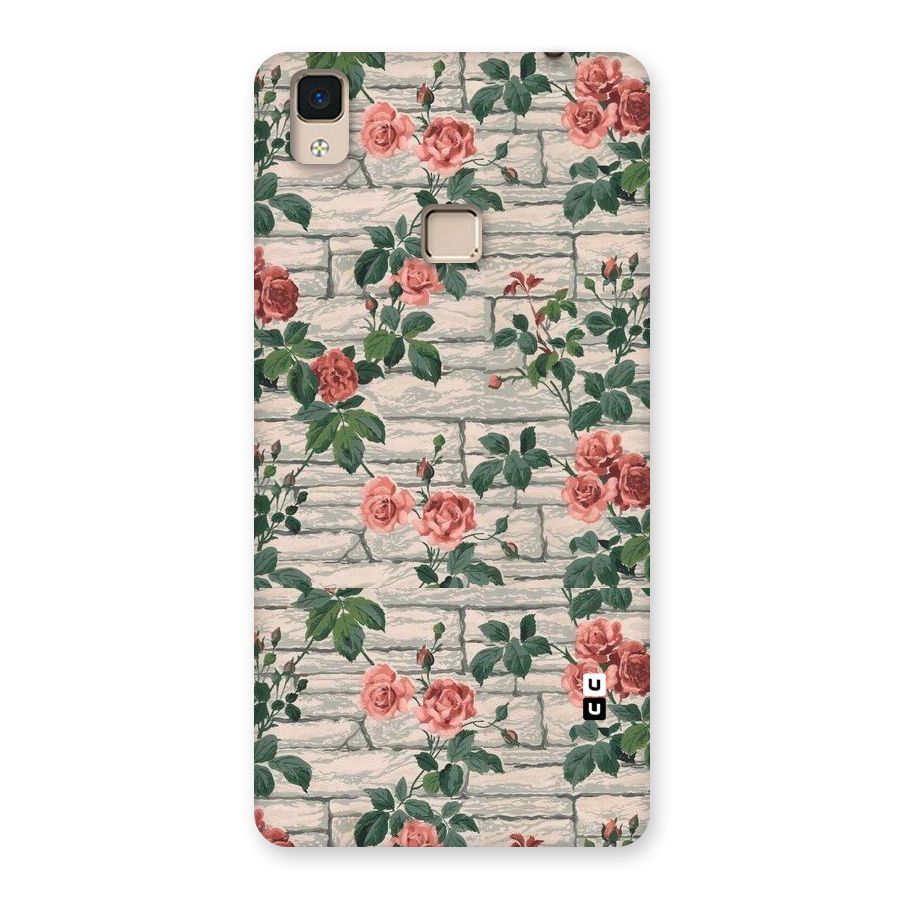 Floral Wall Design Back Case for V3 Max