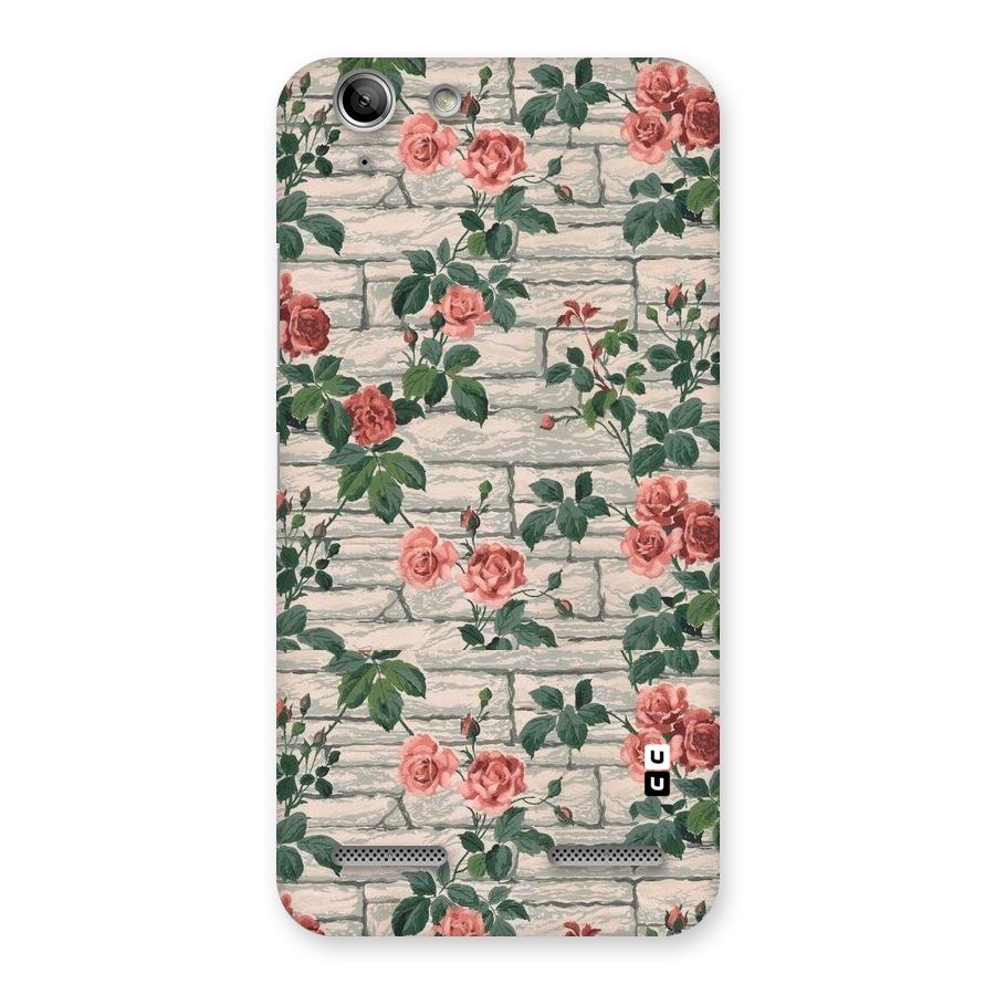 Floral Wall Design Back Case for Vibe K5