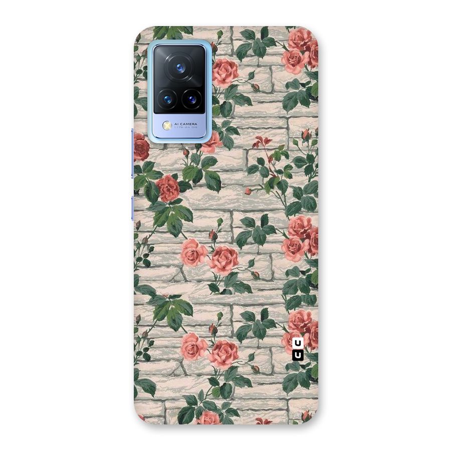 Floral Wall Design Back Case for Vivo V21 5G