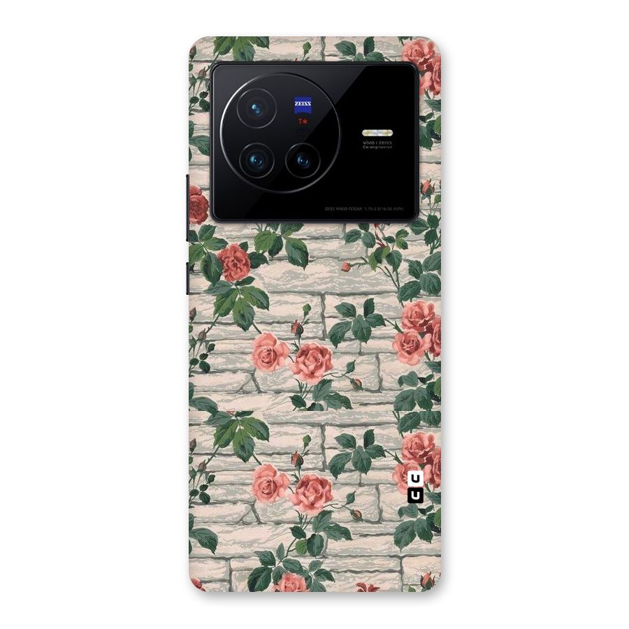 Floral Wall Design Back Case for Vivo X80