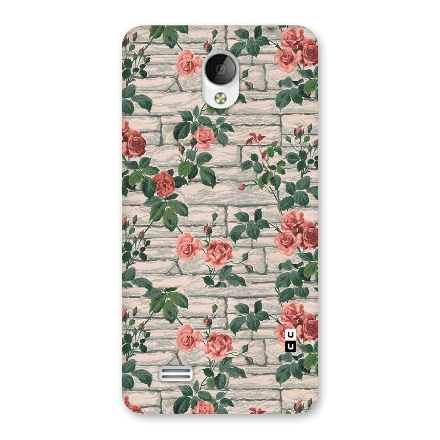 Floral Wall Design Back Case for Vivo Y21