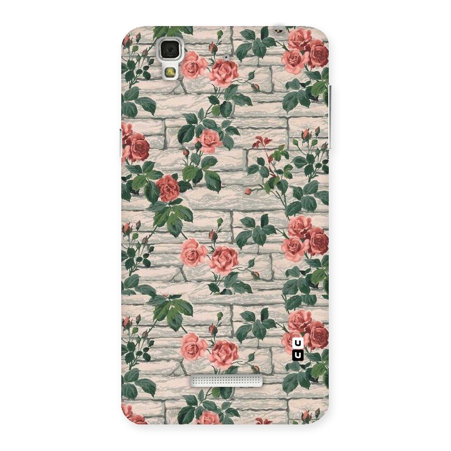 Floral Wall Design Back Case for YU Yureka Plus
