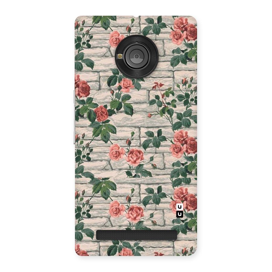 Floral Wall Design Back Case for Yu Yunique