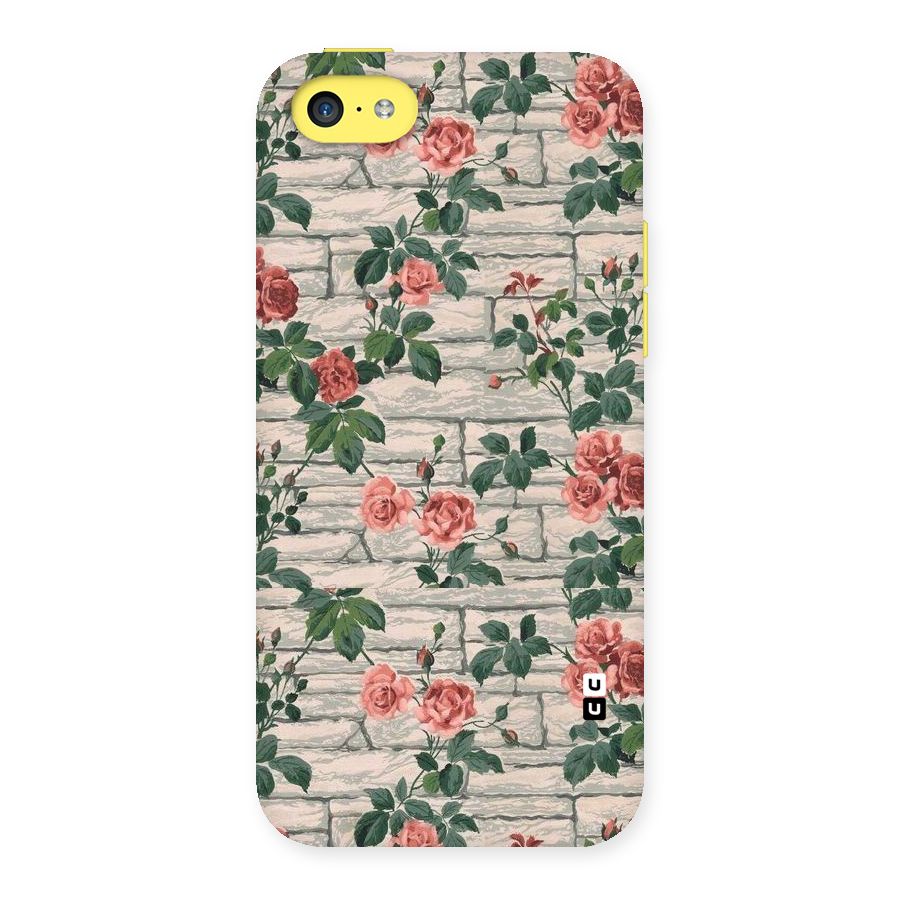 Floral Wall Design Back Case for iPhone 5C