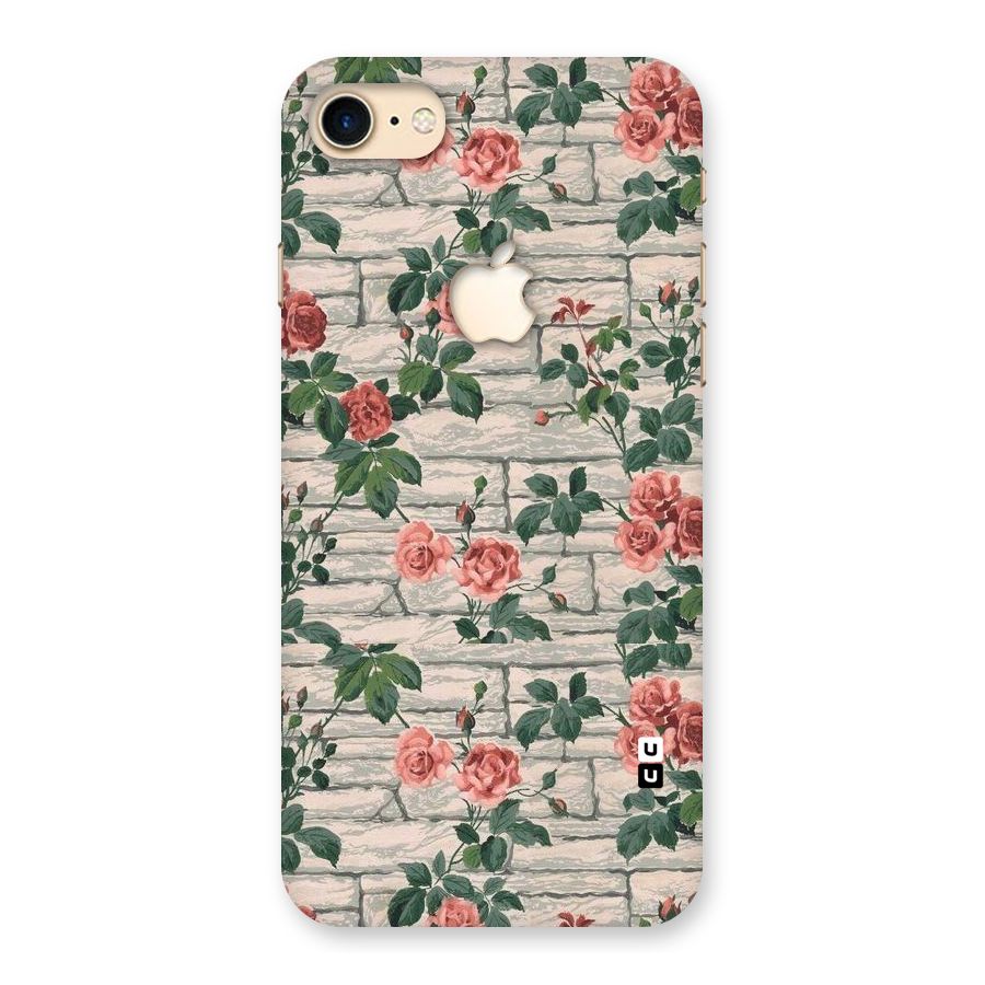 Floral Wall Design Back Case for iPhone 7 Apple Cut