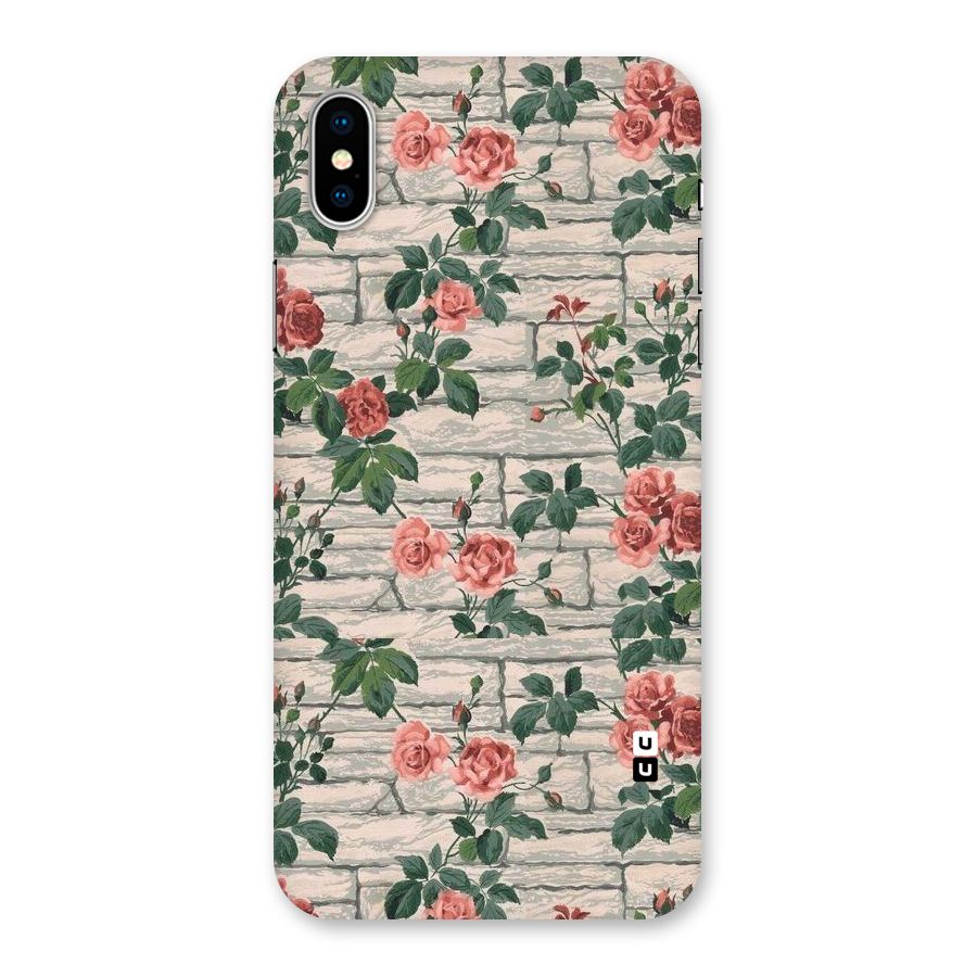 Floral Wall Design Back Case for iPhone XS