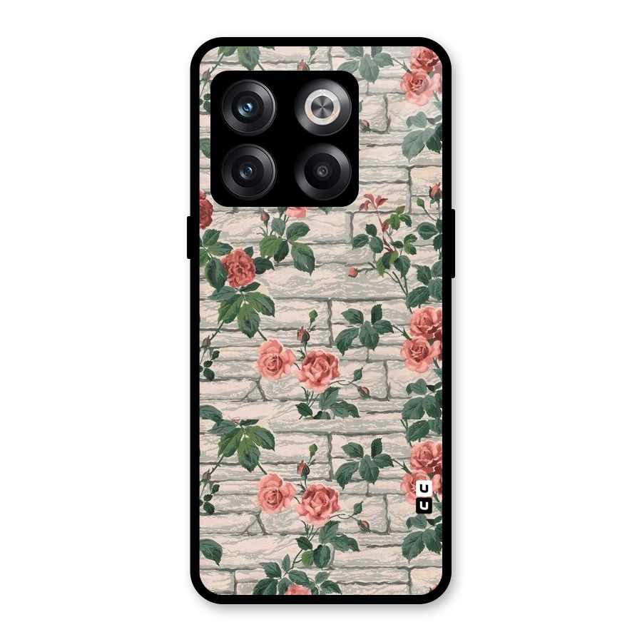 Floral Wall Design Glass Back Case for OnePlus 10T