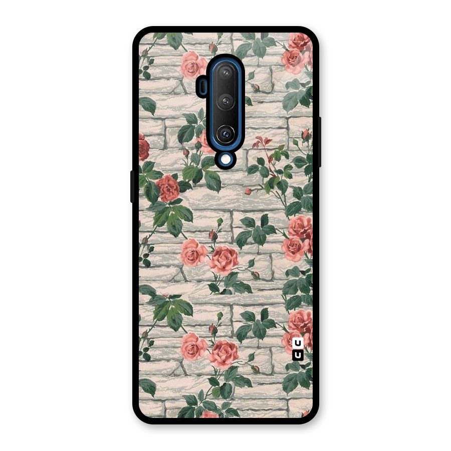 Floral Wall Design Glass Back Case for OnePlus 7T Pro