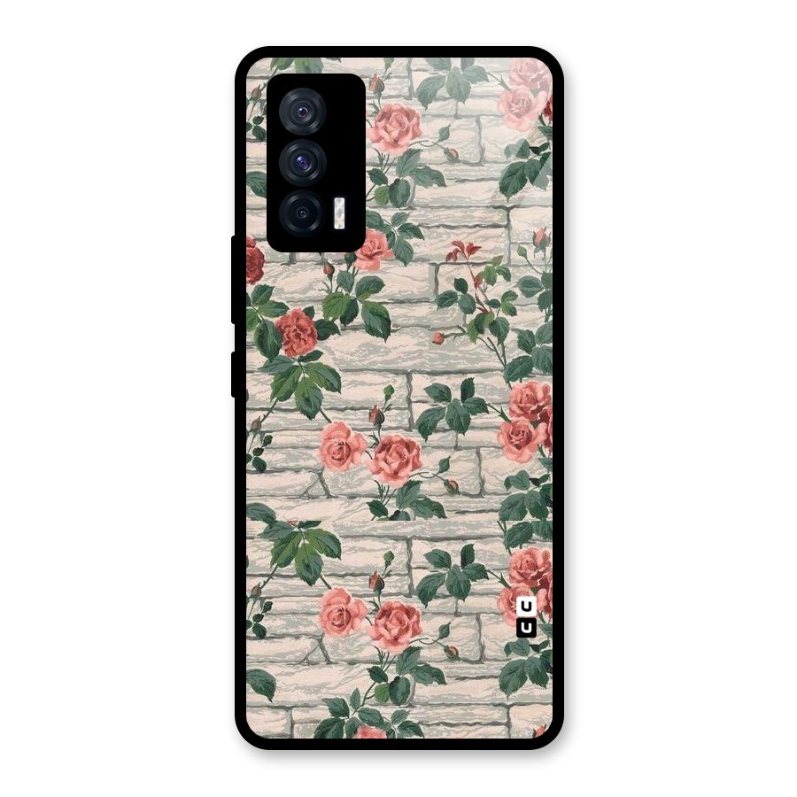 Floral Wall Design Glass Back Case for Vivo iQOO 7 5G