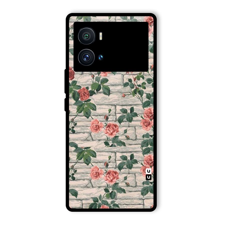 Floral Wall Design Glass Back Case for Vivo iQOO 9 Pro