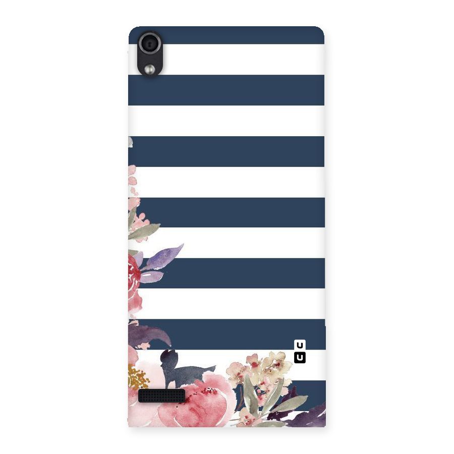 Floral Water Art Back Case for Ascend P6