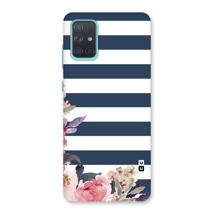 Floral Water Art Back Case for Galaxy A71