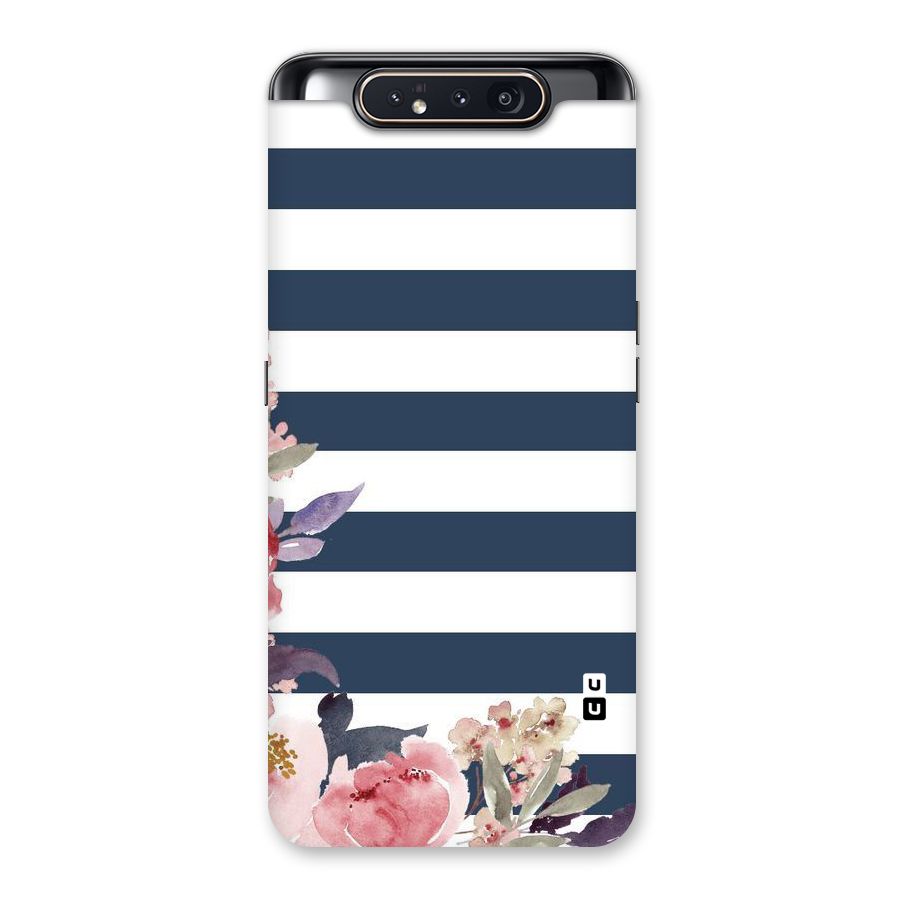 Floral Water Art Back Case for Galaxy A80