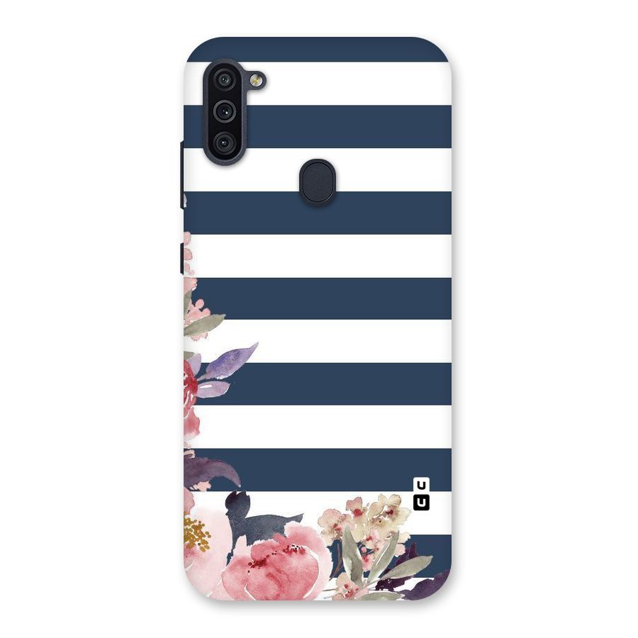 Floral Water Art Back Case for Galaxy M11