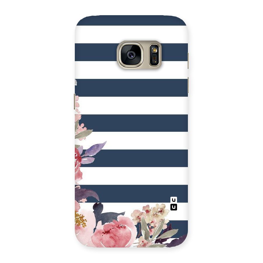 Floral Water Art Back Case for Galaxy S7