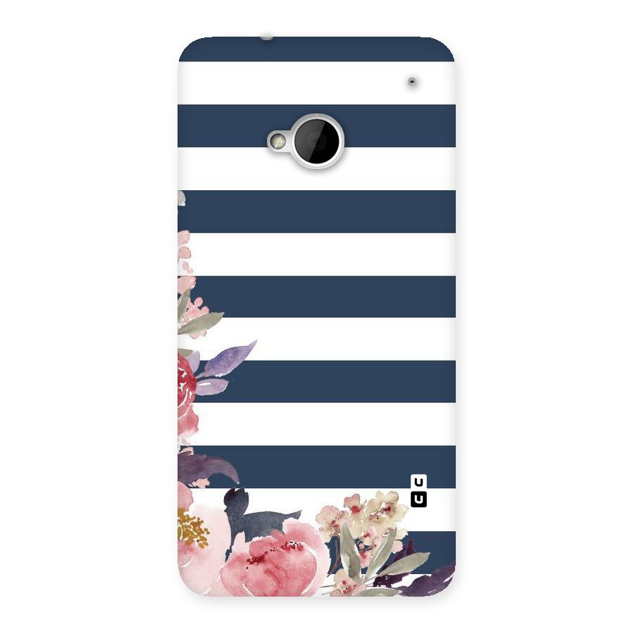 Floral Water Art Back Case for HTC One M7