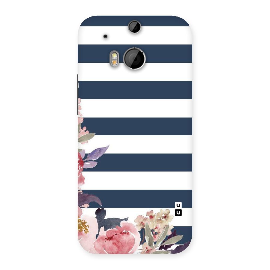 Floral Water Art Back Case for HTC One M8