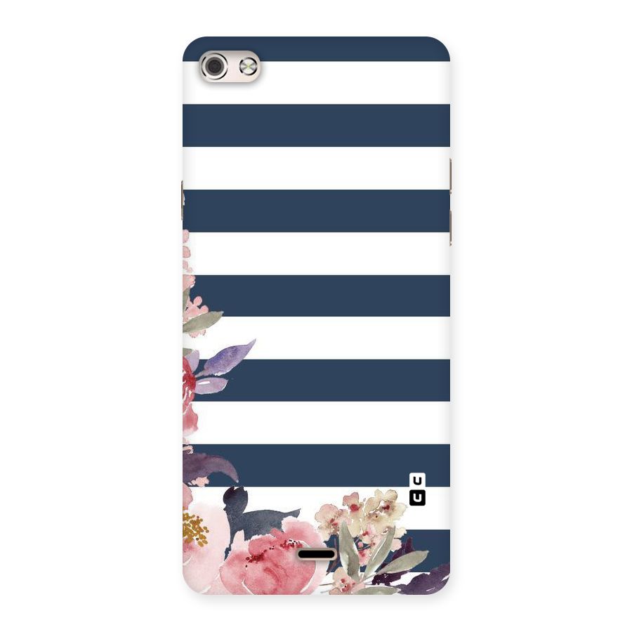 Floral Water Art Back Case for Micromax Canvas Silver 5