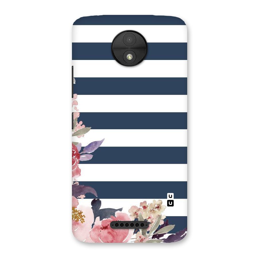 Floral Water Art Back Case for Moto C