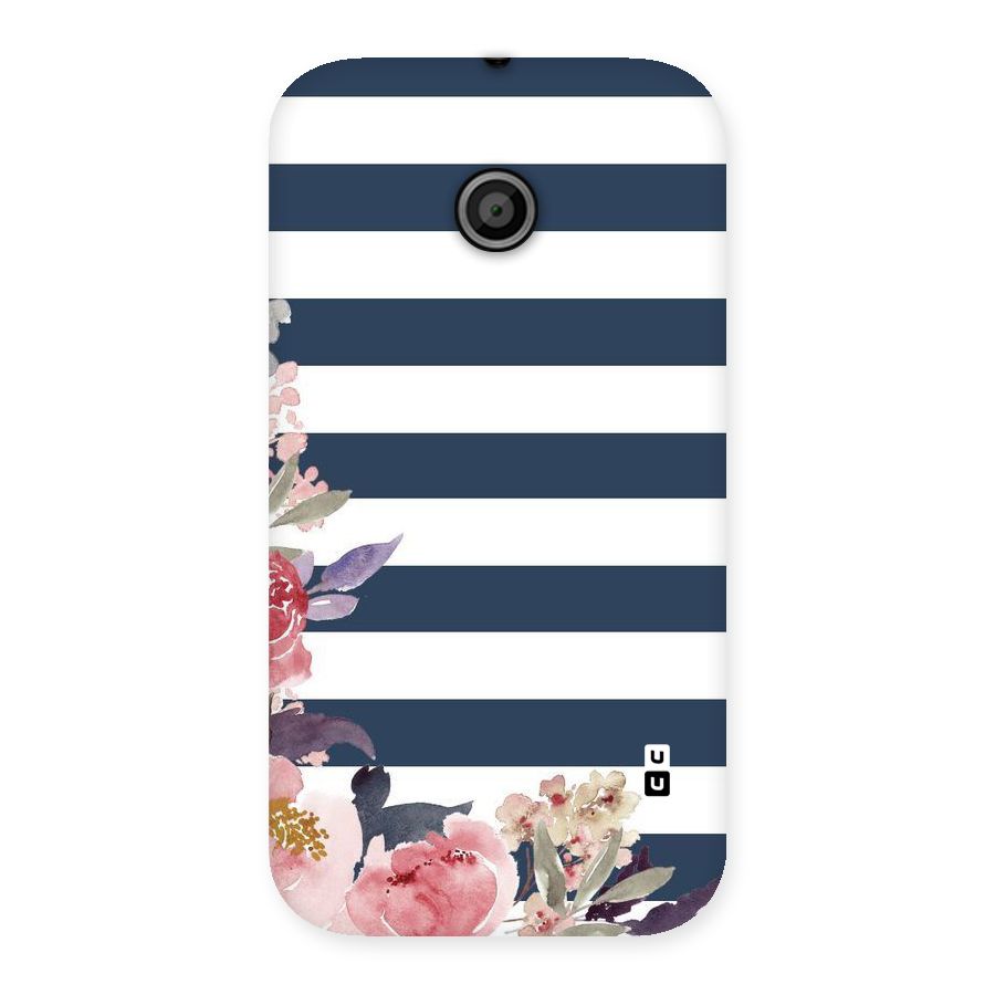Floral Water Art Back Case for Moto E