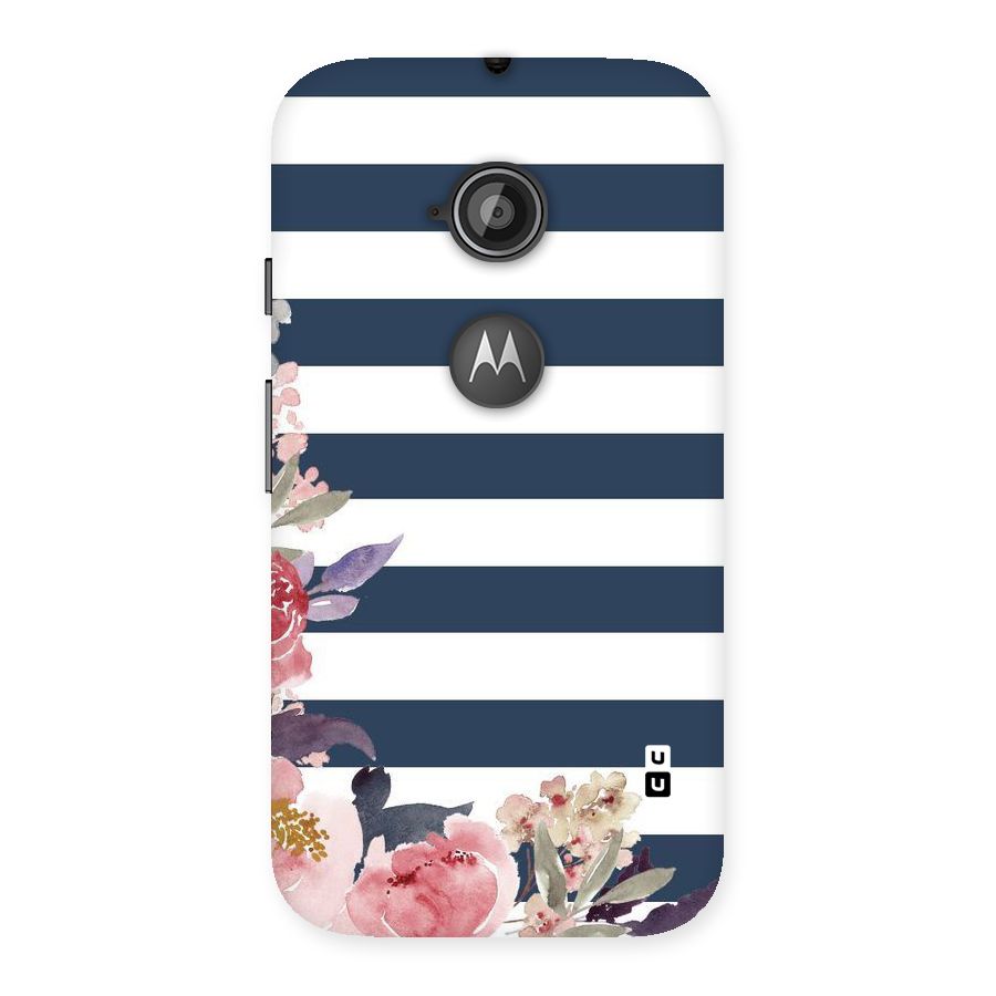 Floral Water Art Back Case for Moto E 2nd Gen