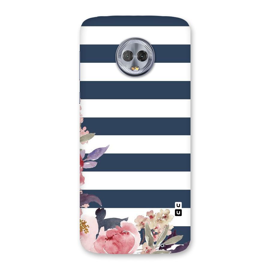 Floral Water Art Back Case for Moto G6 Plus