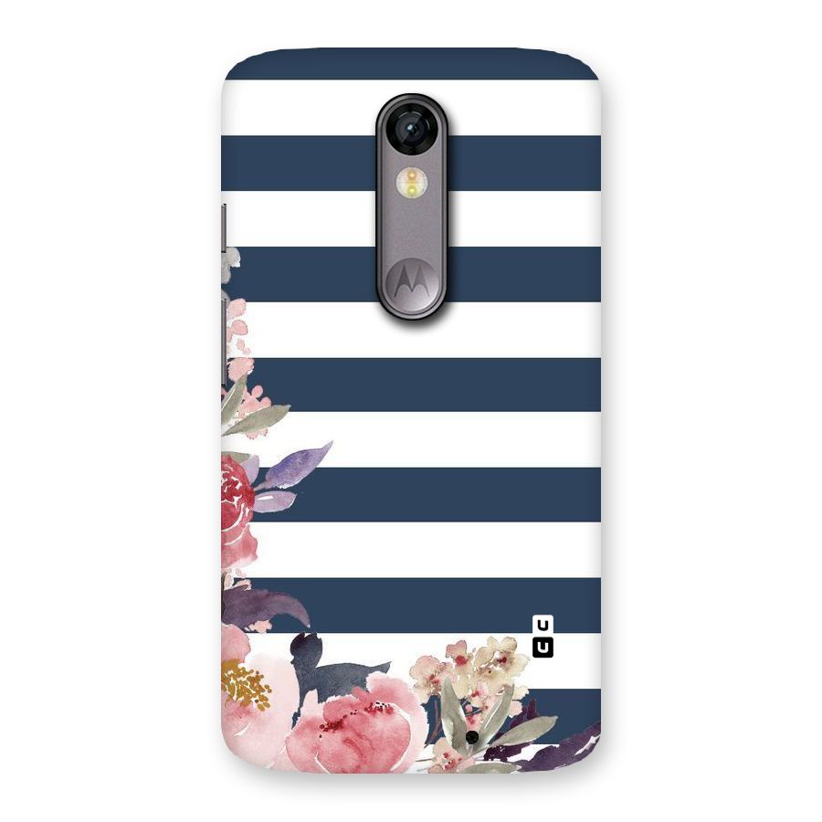 Floral Water Art Back Case for Moto X Force