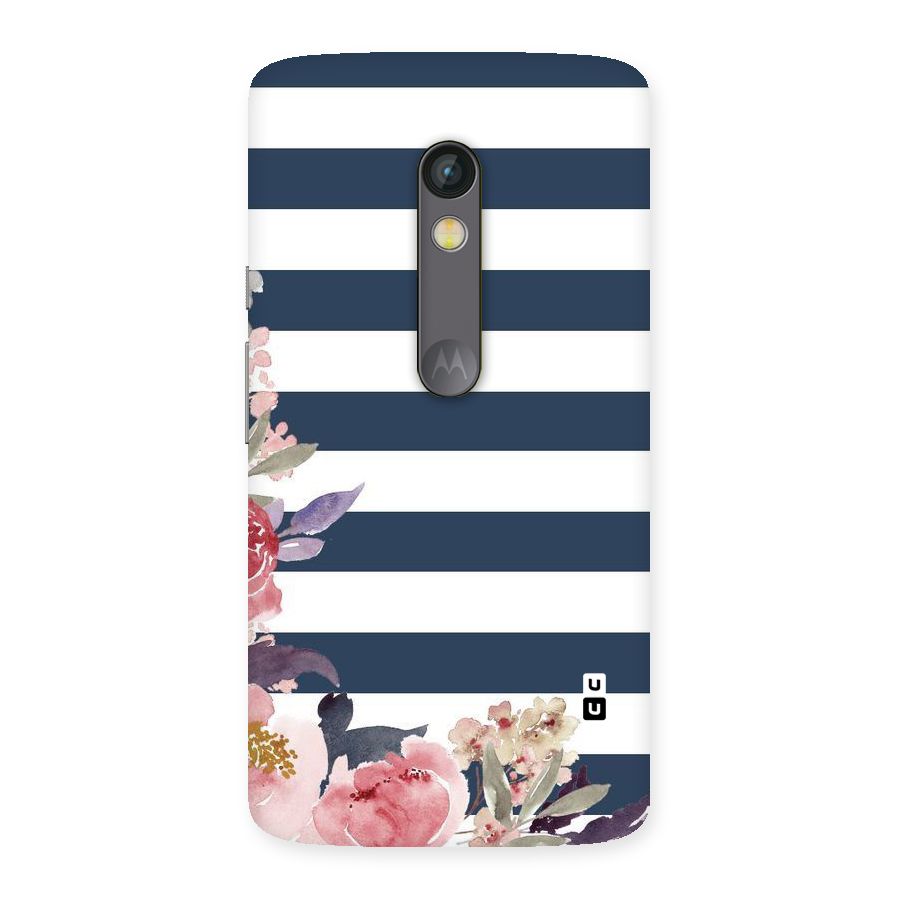 Floral Water Art Back Case for Moto X Play
