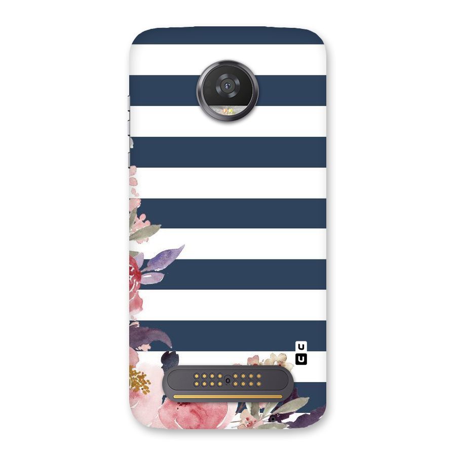 Floral Water Art Back Case for Moto Z2 Play