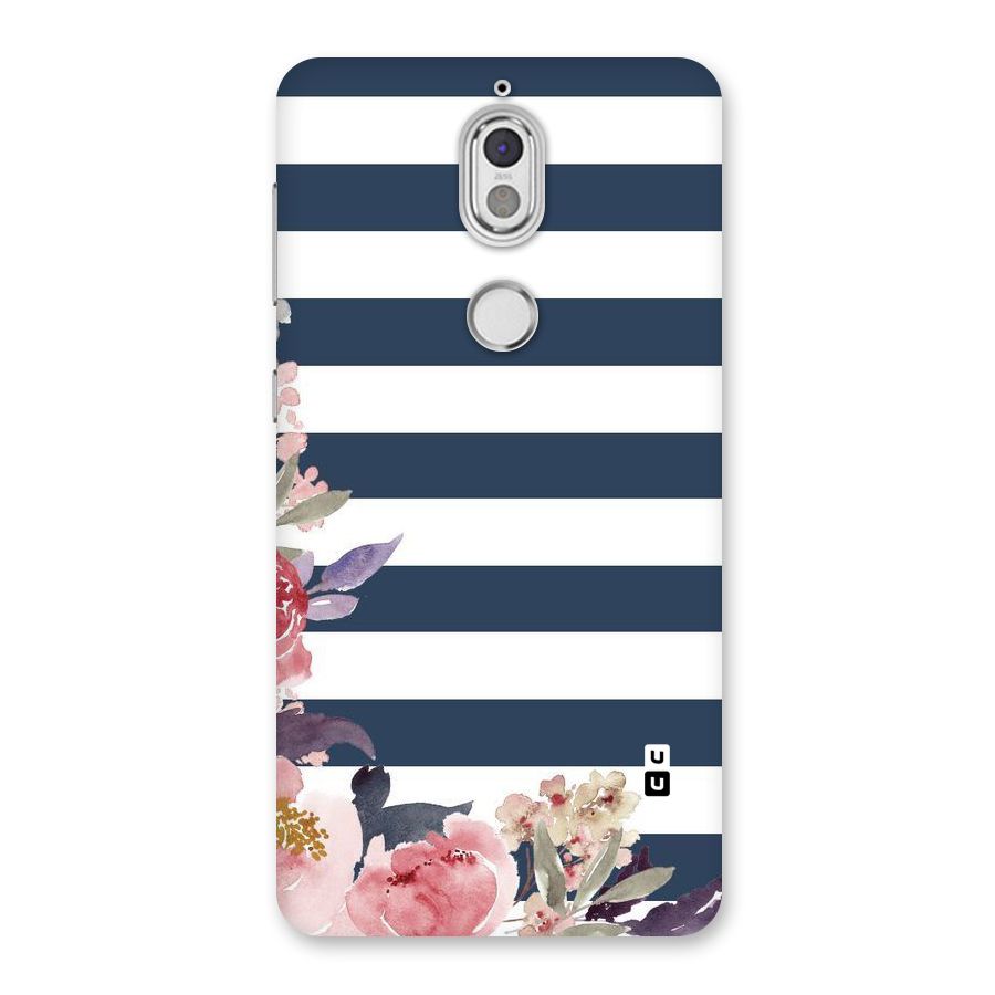 Floral Water Art Back Case for Nokia 7