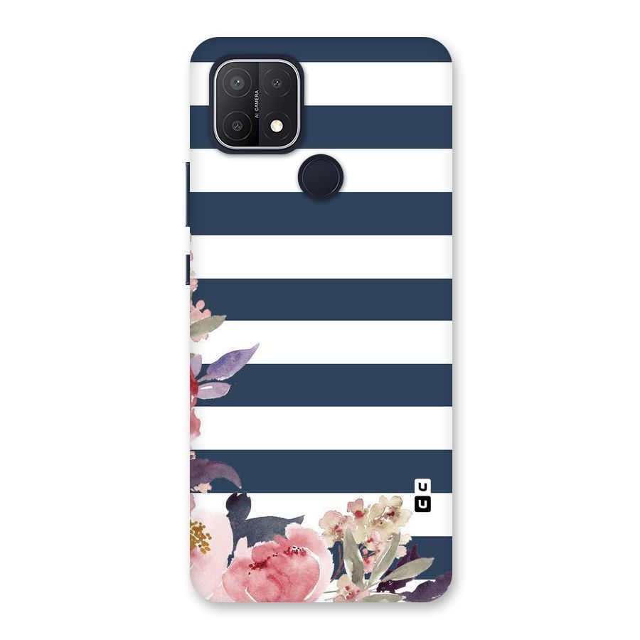 Floral Water Art Back Case for Oppo A15s