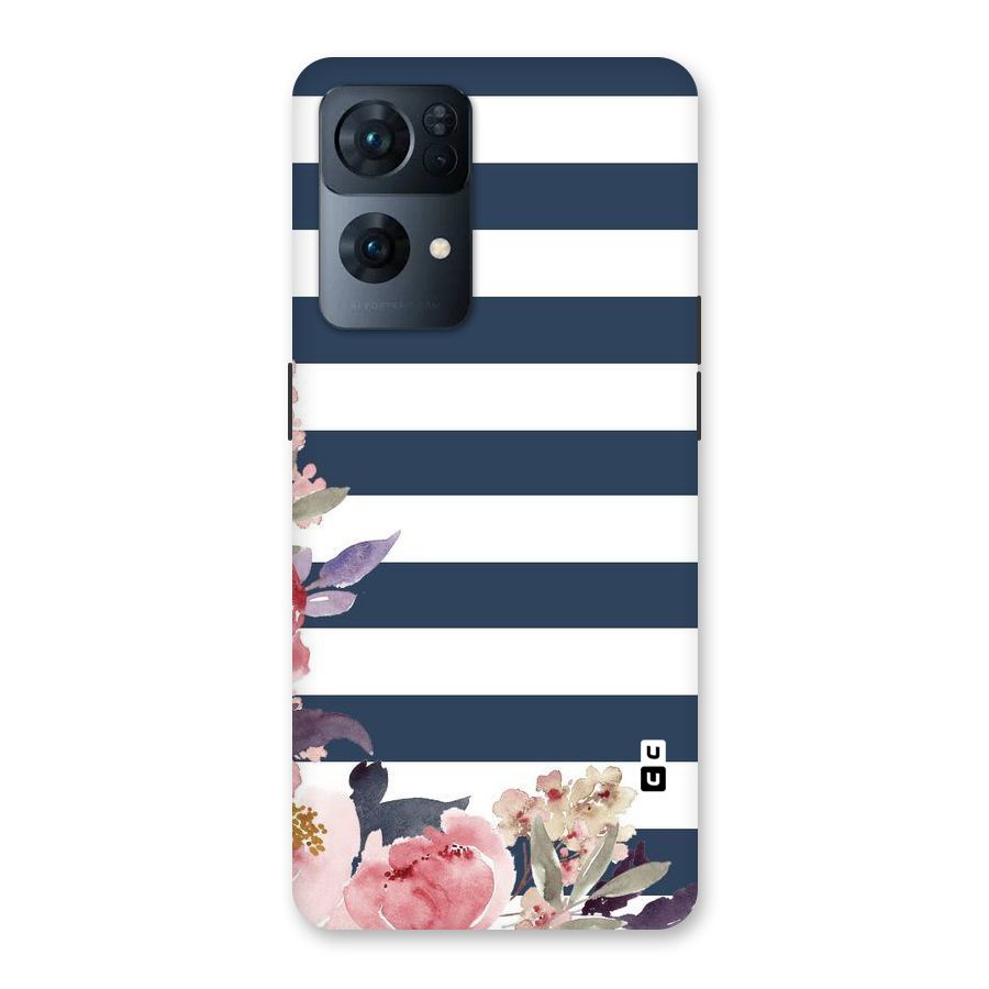 Floral Water Art Back Case for Oppo Reno7 Pro 5G