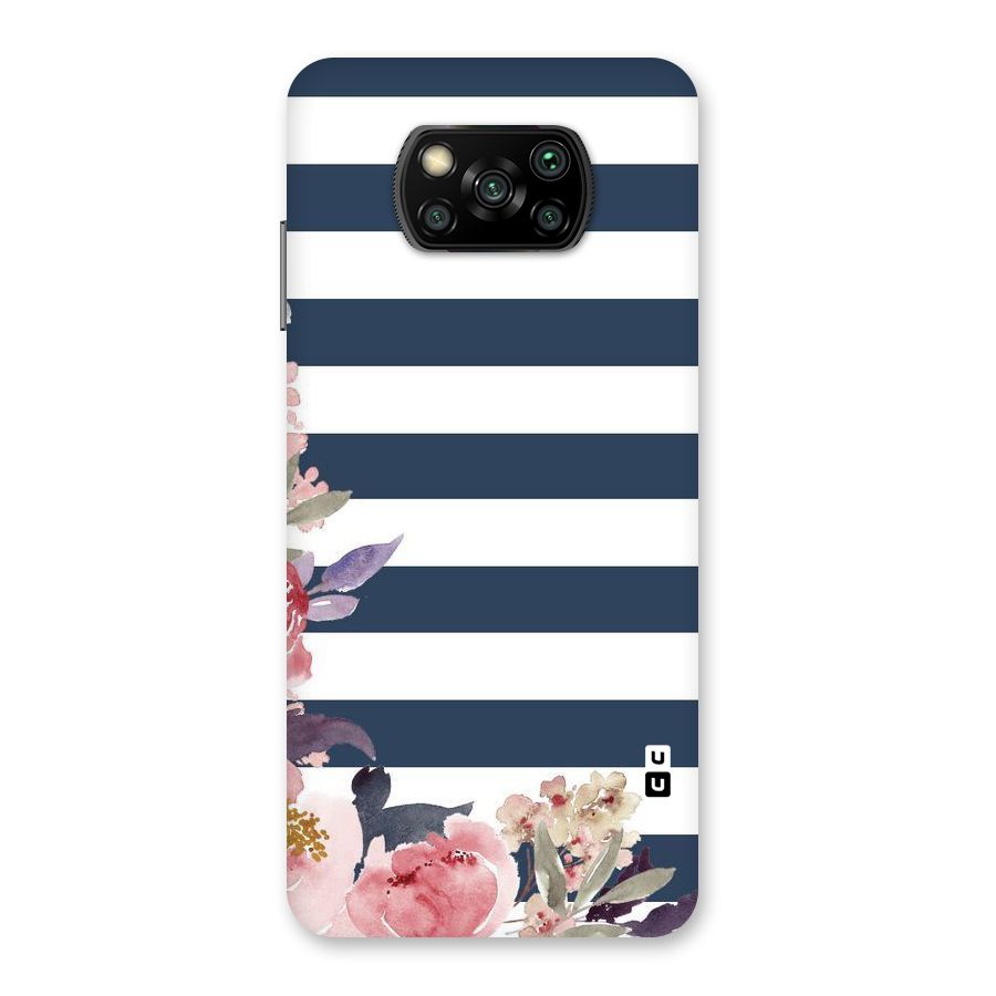 Floral Water Art Back Case for Poco X3