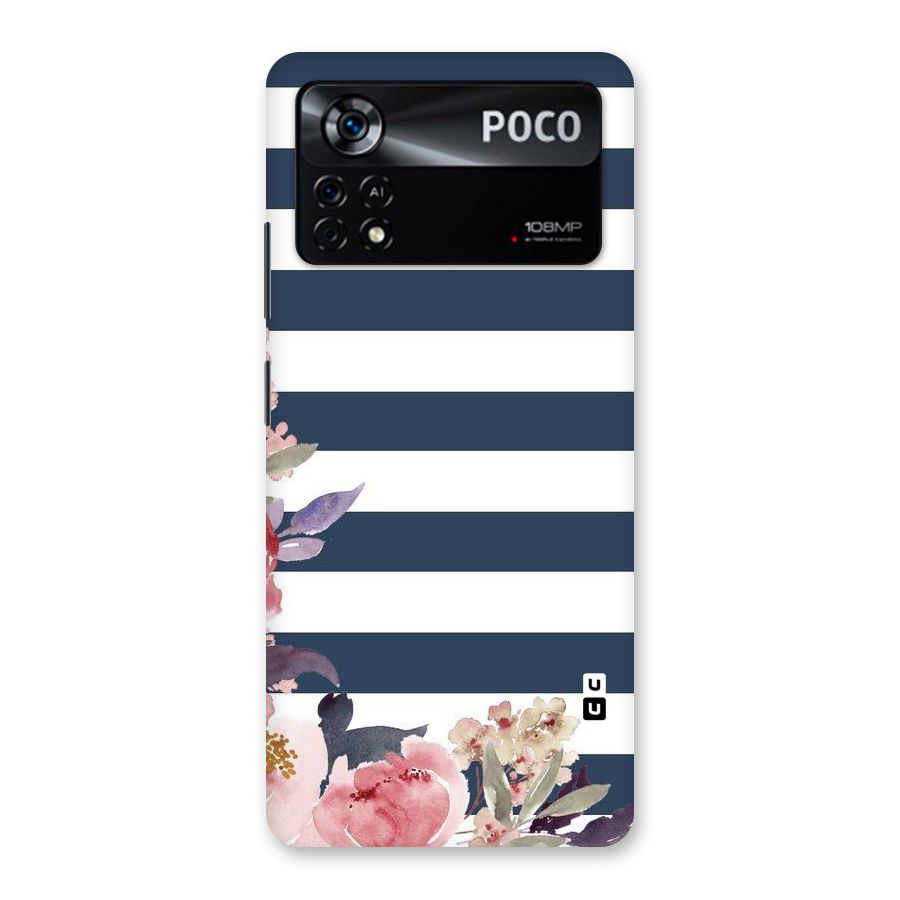Floral Water Art Back Case for Poco X4 Pro 5G