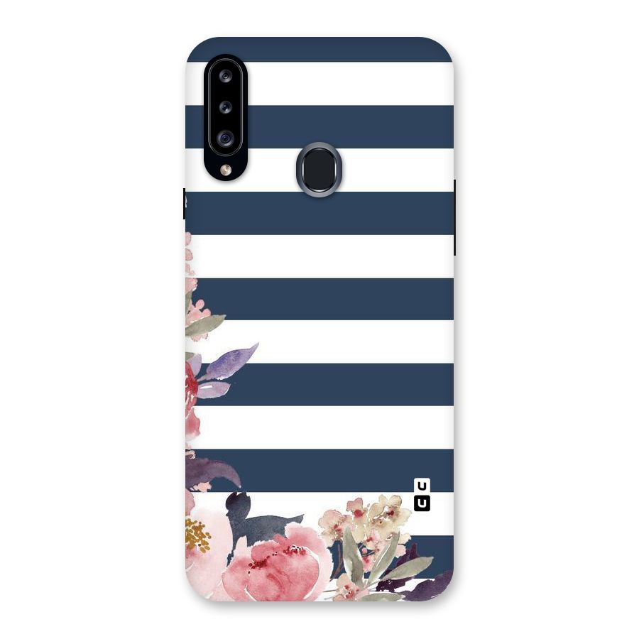 Floral Water Art Back Case for Samsung Galaxy A20s