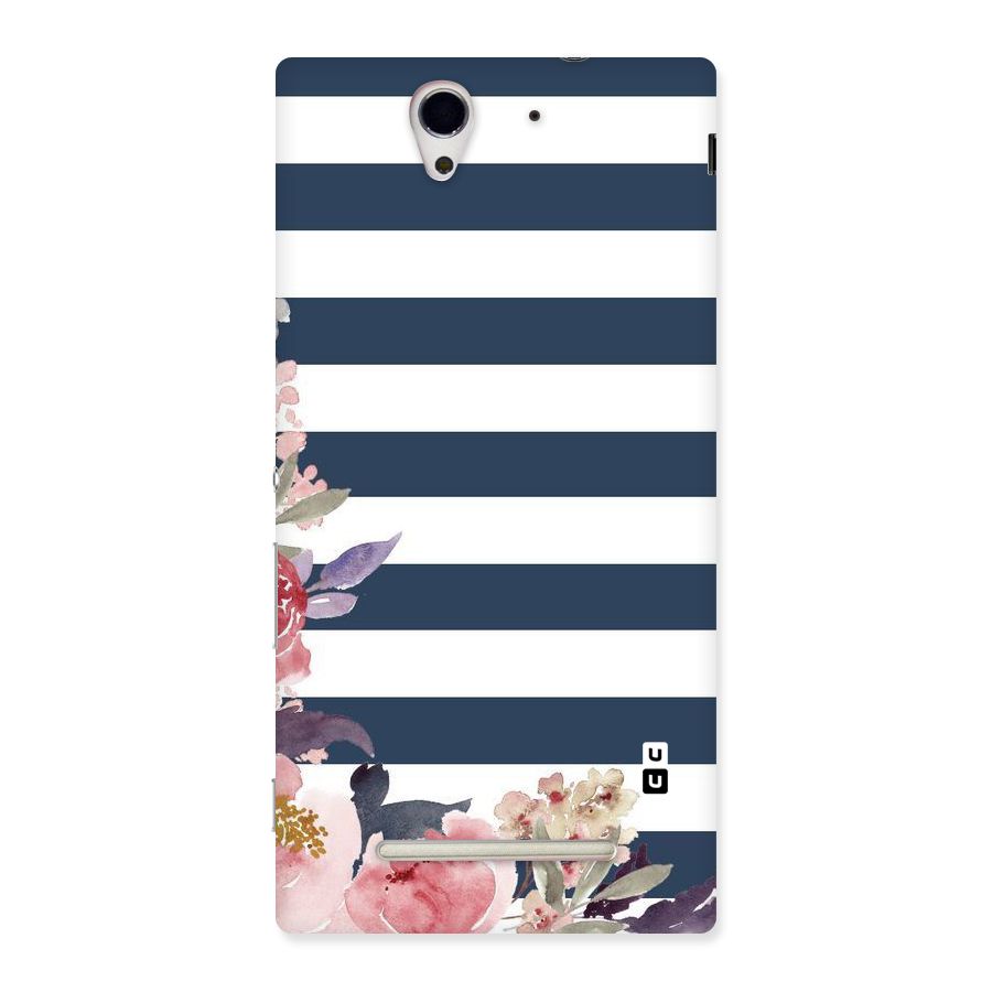 Floral Water Art Back Case for Sony Xperia C3