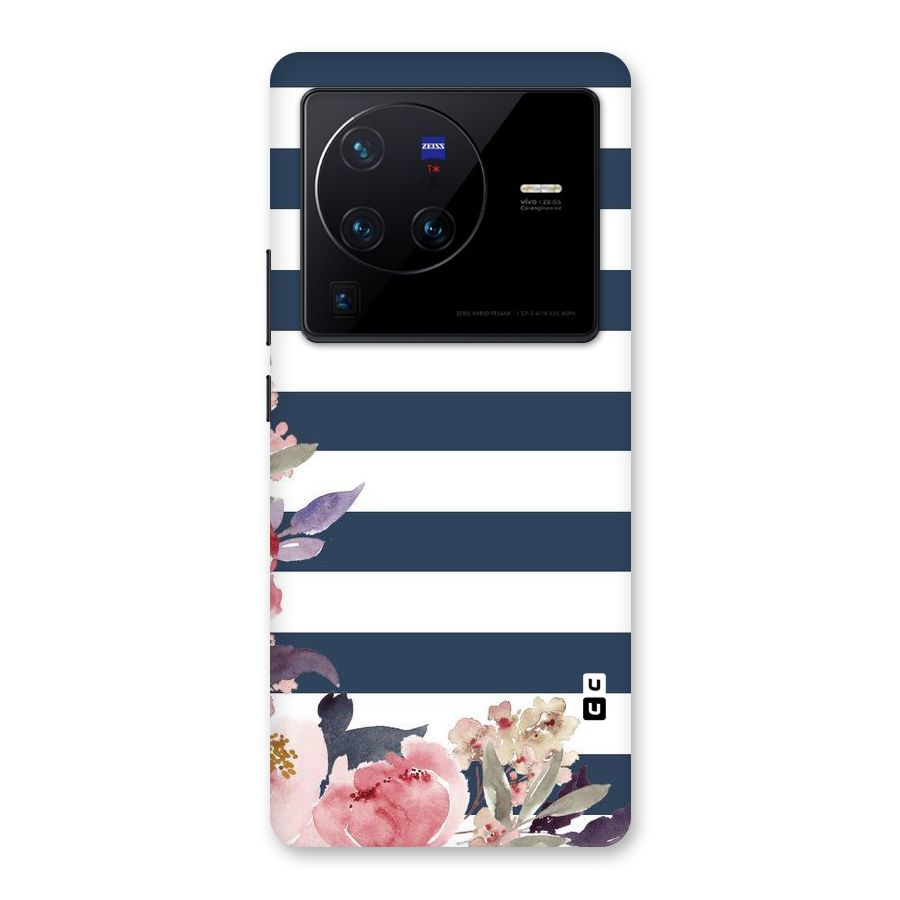 Floral Water Art Back Case for Vivo X80 Pro