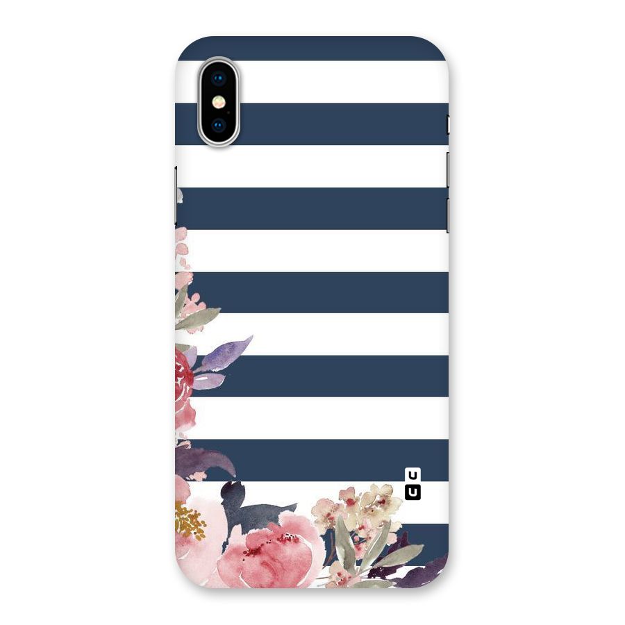 Floral Water Art Back Case for iPhone XS