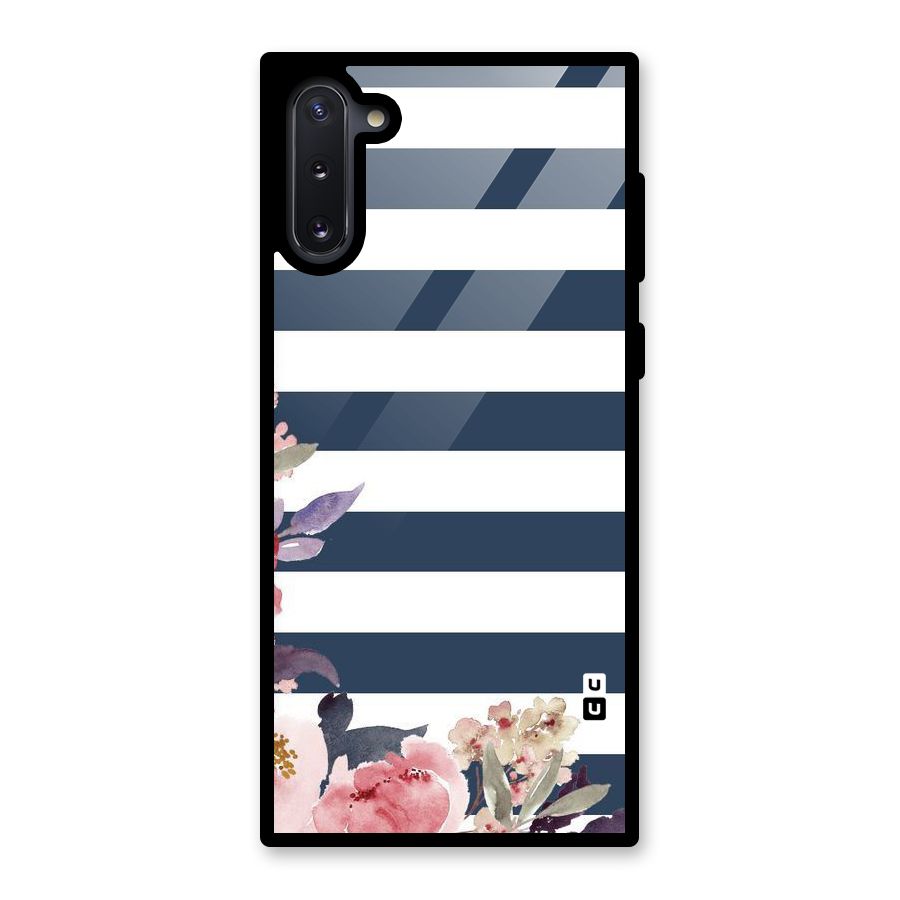 Floral Water Art Glass Back Case for Galaxy Note 10