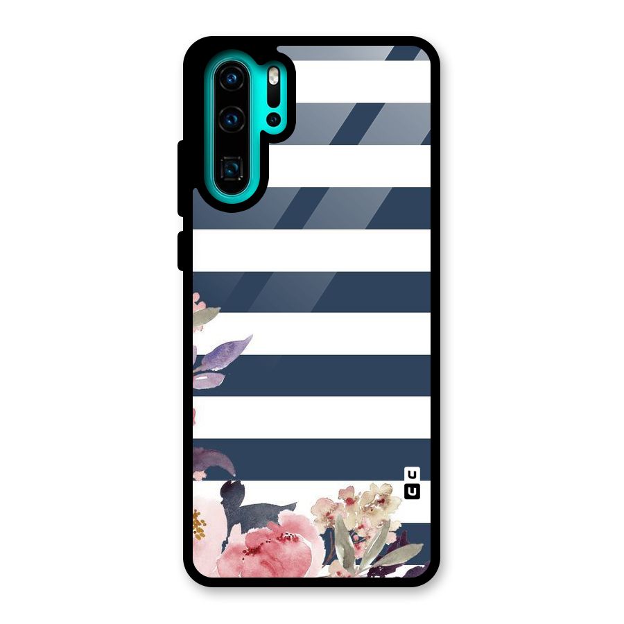 Floral Water Art Glass Back Case for Huawei P30 Pro