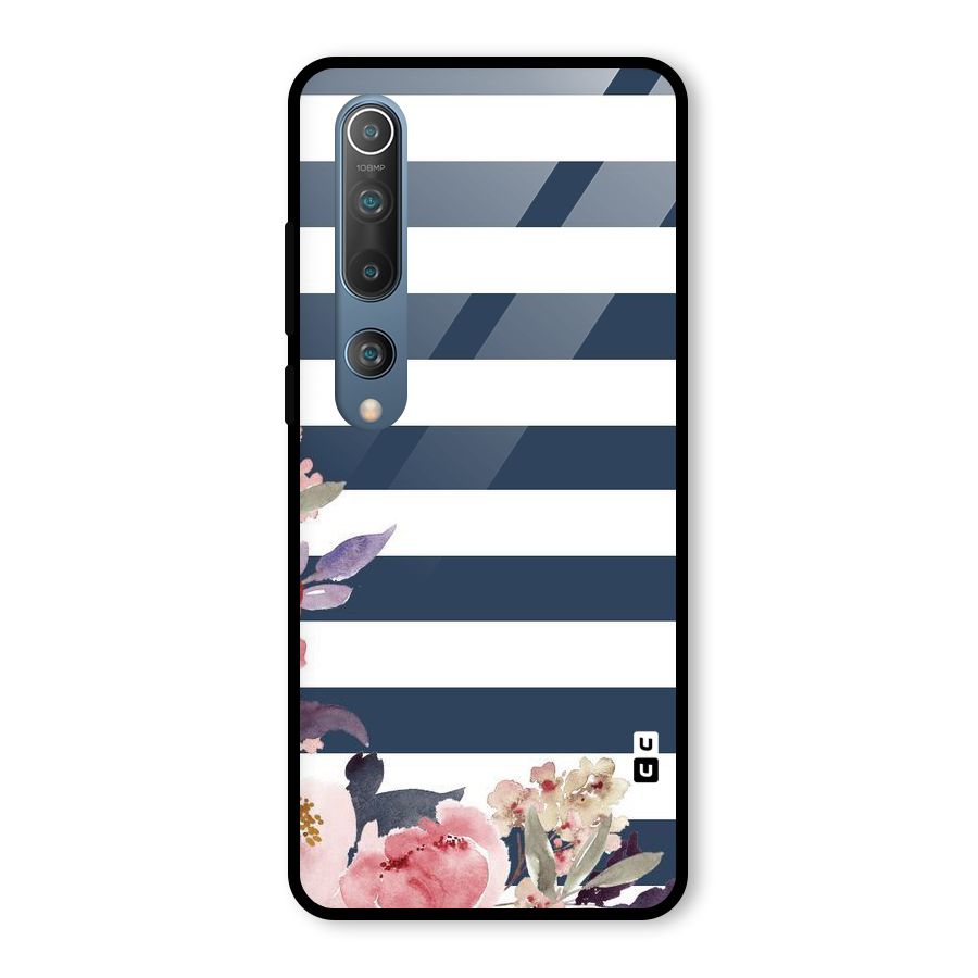 Floral Water Art Glass Back Case for Mi 10