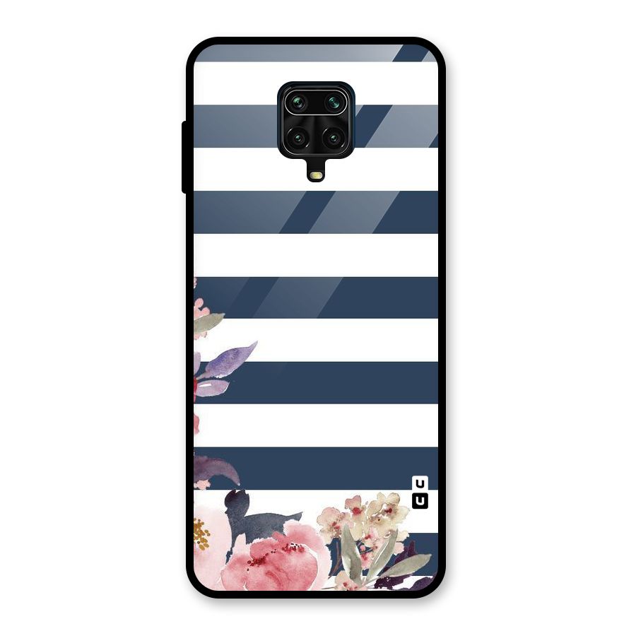Floral Water Art Glass Back Case for Poco M2 Pro