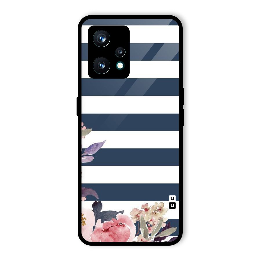 Floral Water Art Glass Back Case for Realme 9 Pro Plus 5G