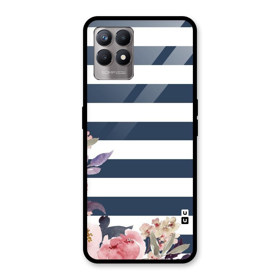 Floral Water Art Glass Back Case for Realme Narzo 50