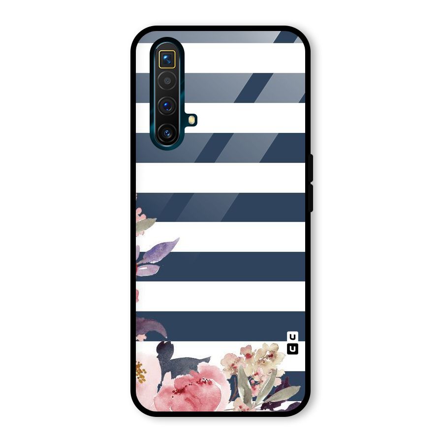 Floral Water Art Glass Back Case for Realme X3 SuperZoom