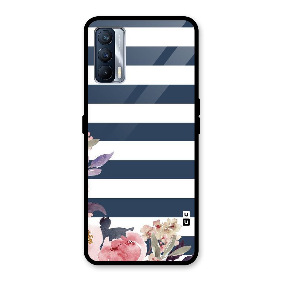 Floral Water Art Glass Back Case for Realme X7