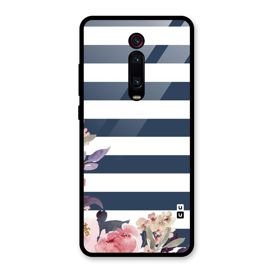 Floral Water Art Glass Back Case for Redmi K20 Pro